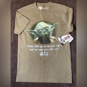 Vintage Disney Star Wars Yoda Shirt Women’s Small